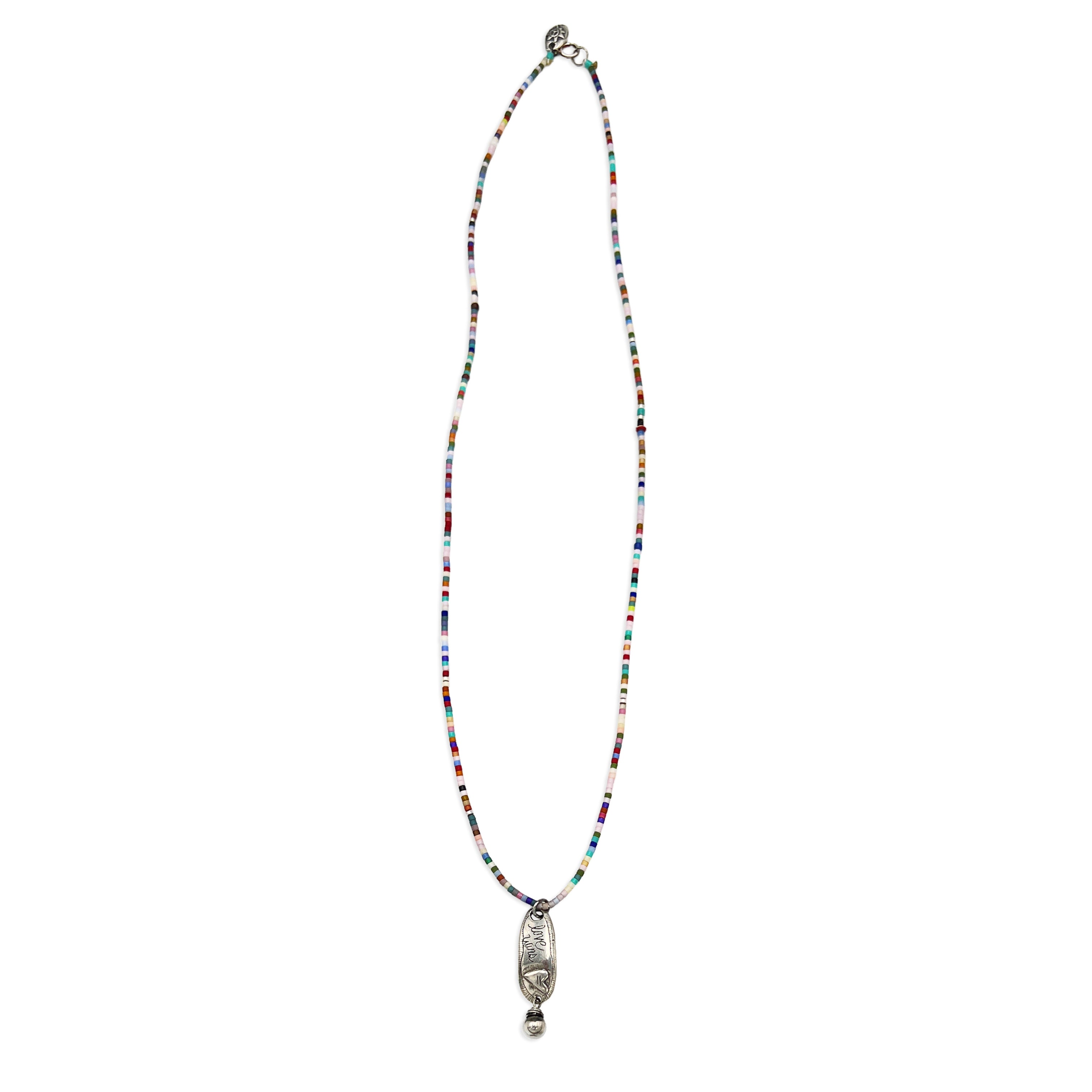 Beaded Love Wins Necklace