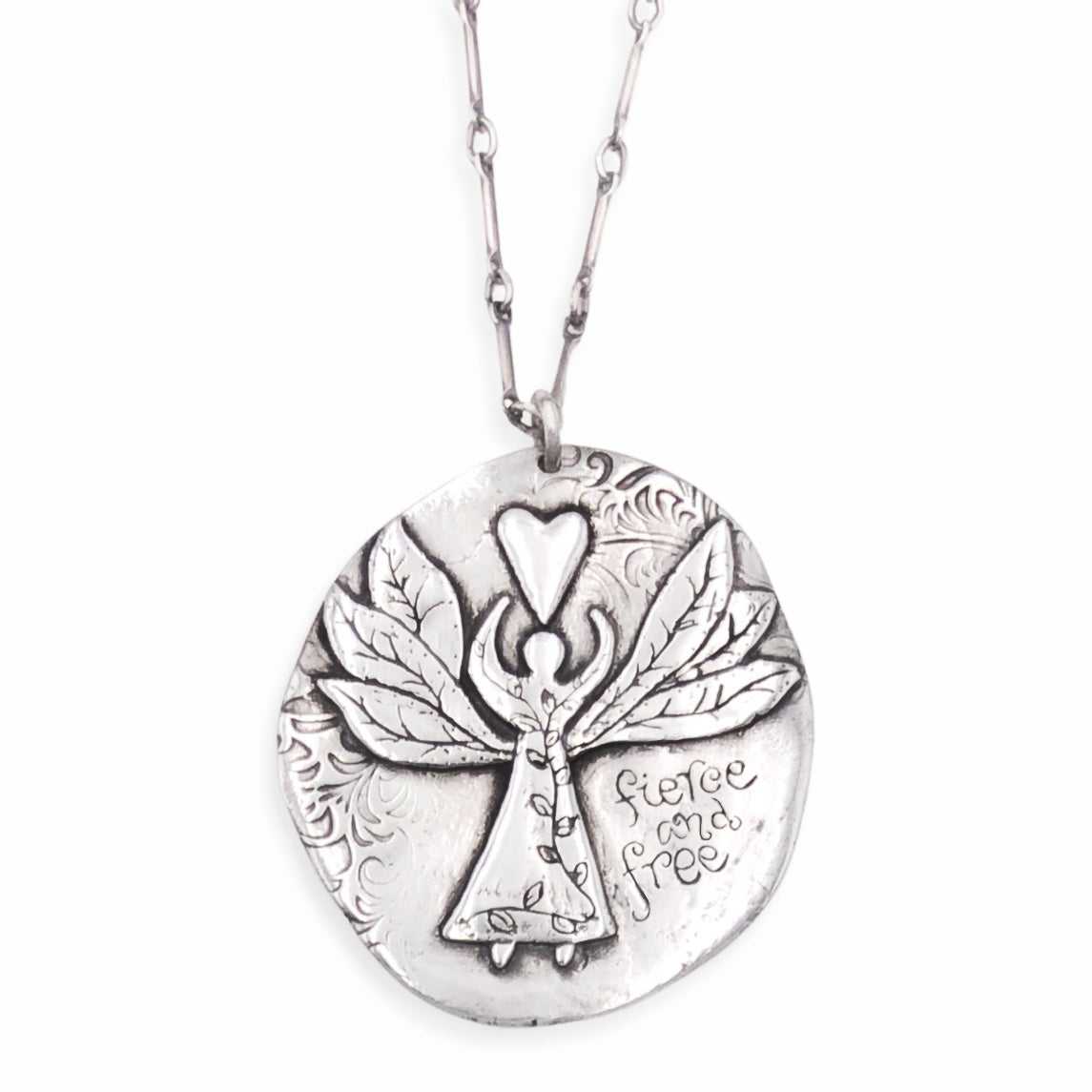 Children's Sterling Silver Guardian Angel Necklace – Bijou Jewellery