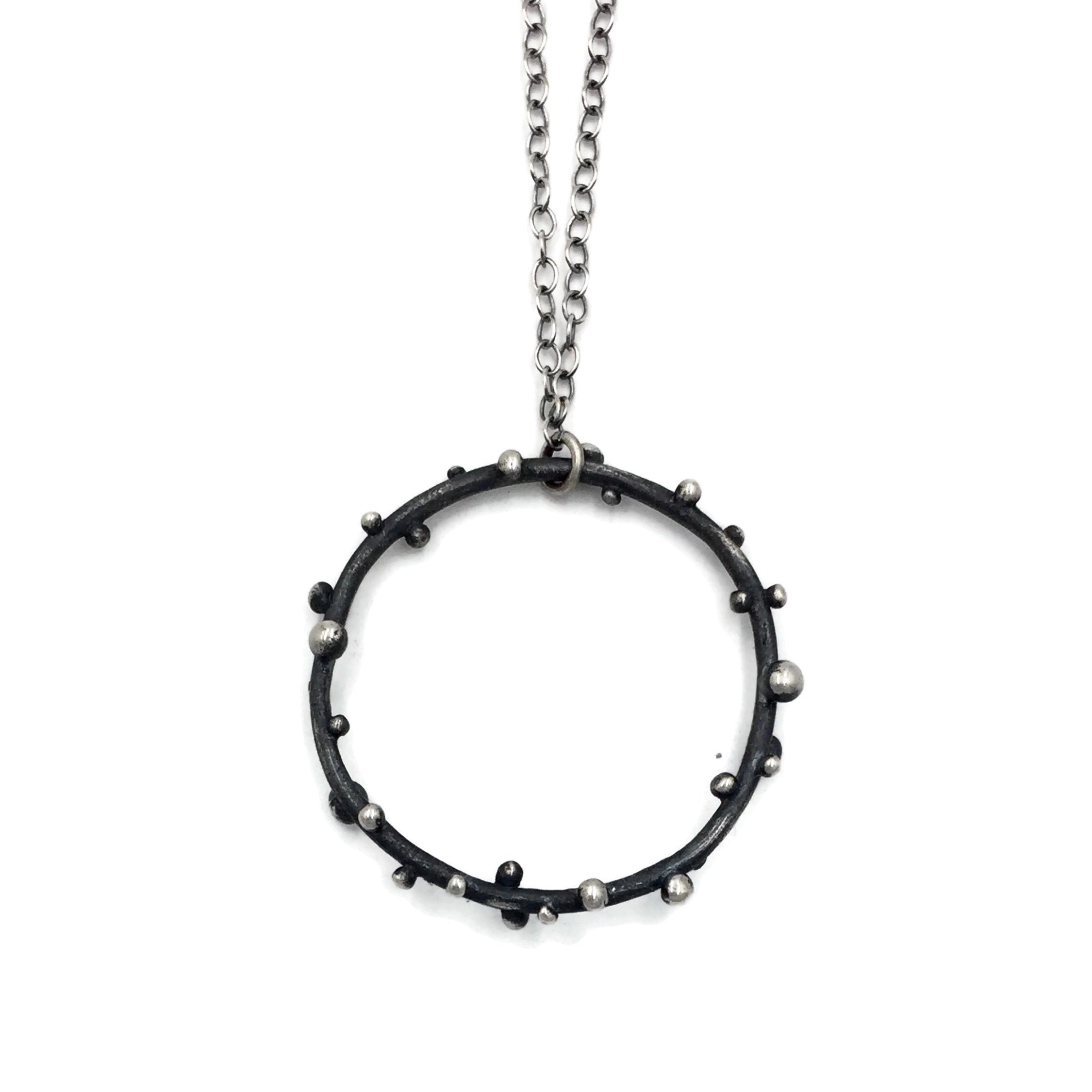 Circle Dot Necklace - 18 Inches