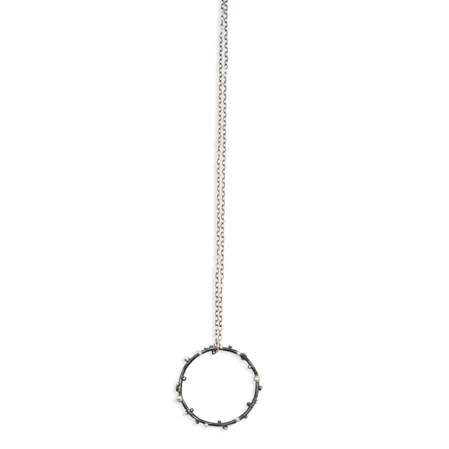 Circle Dot Necklace - 18 Inches