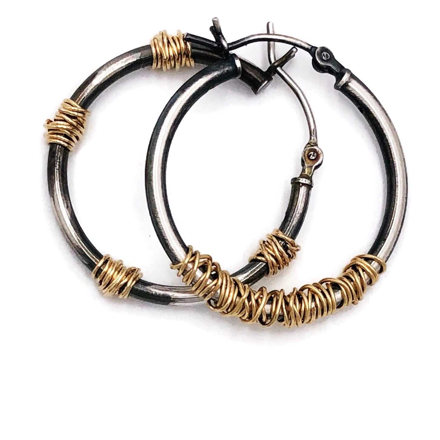 Gold and Silver Hoops mis-matched