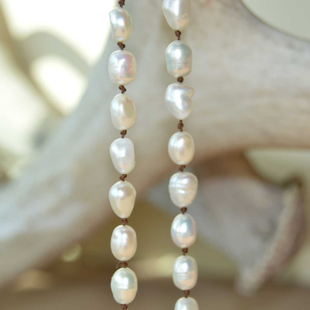 Hand Knotted Pearl Necklace