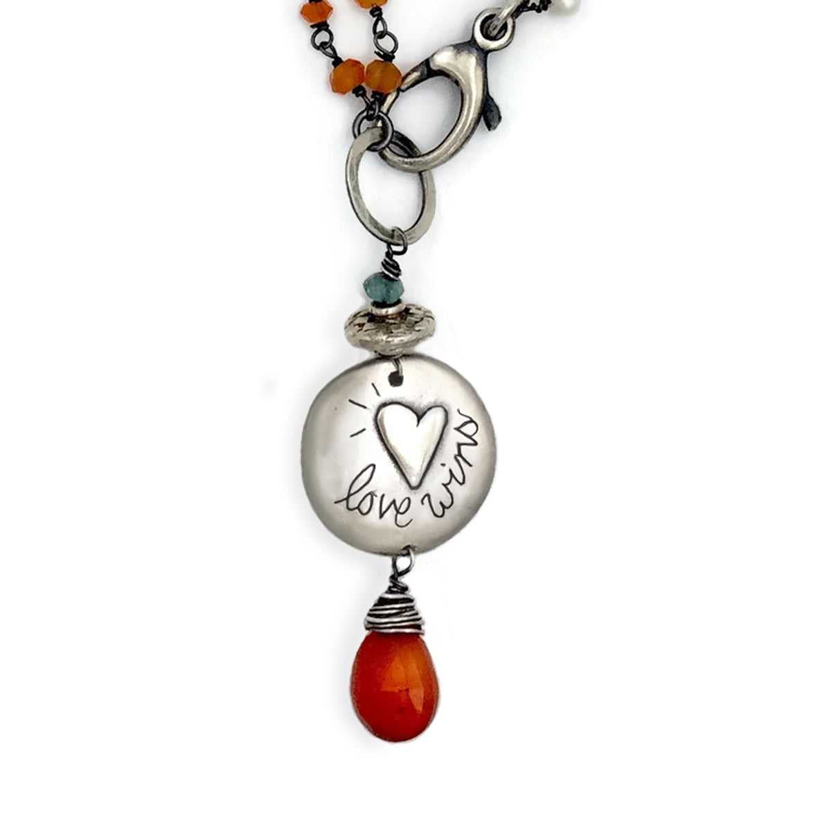 Love Wins on Rosary Chain - 18 Inches