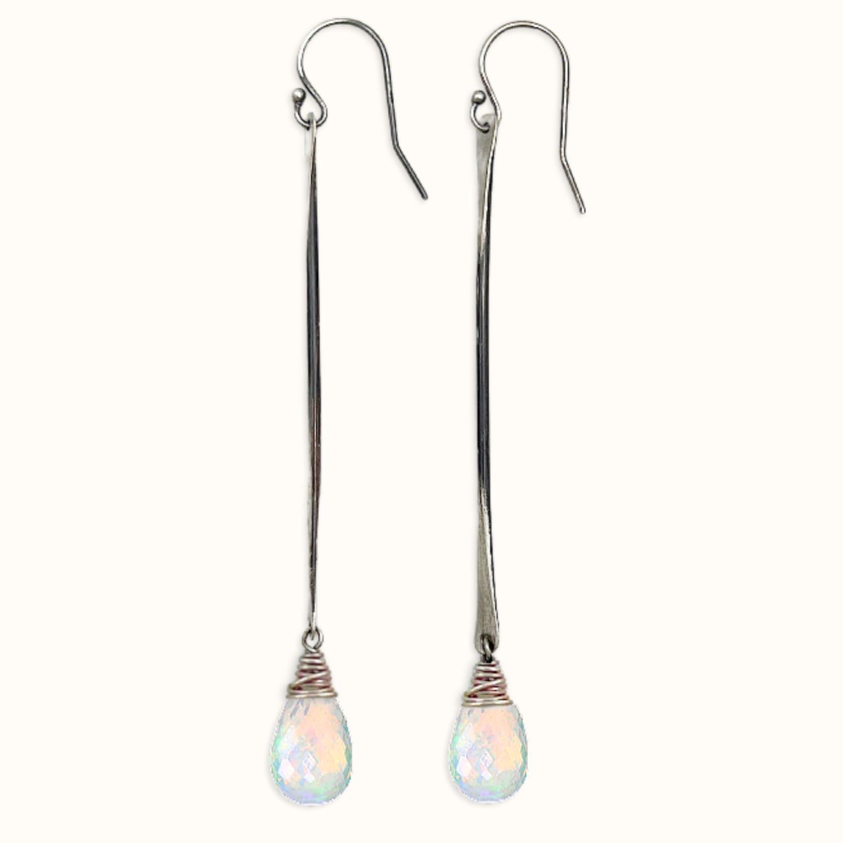 Opal Stick Earrings