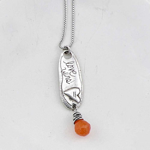 Oval Love Wins Necklace