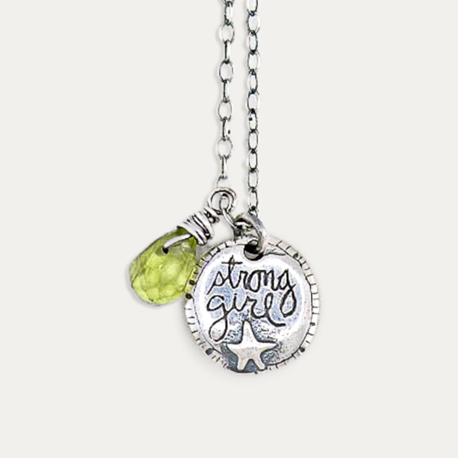 Peridot Strong Girl Necklace