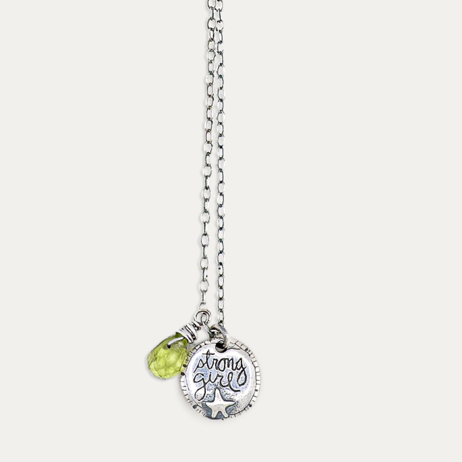 Peridot Strong Girl Necklace