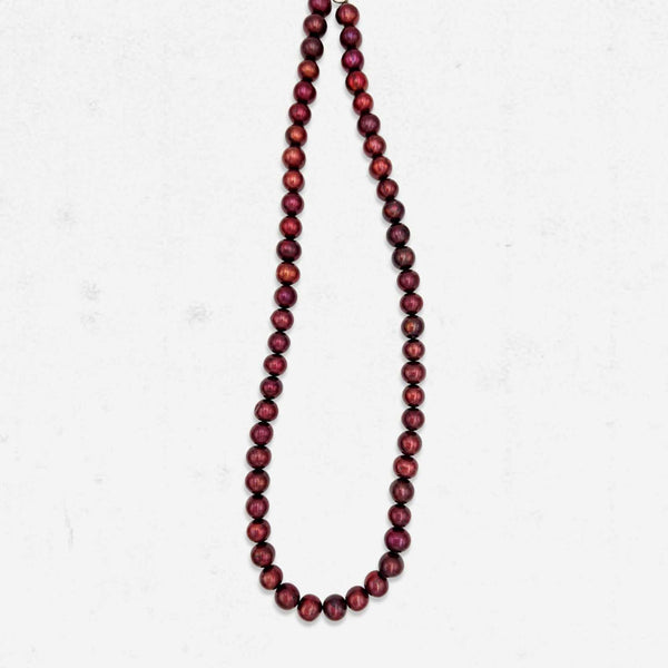 Red Freshwater Pearl Necklace