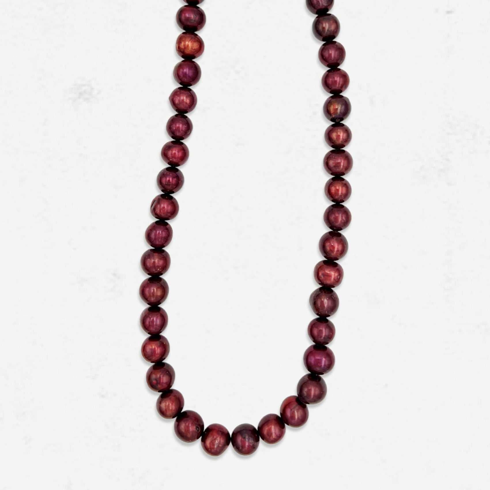 Red Freshwater Pearl Necklace