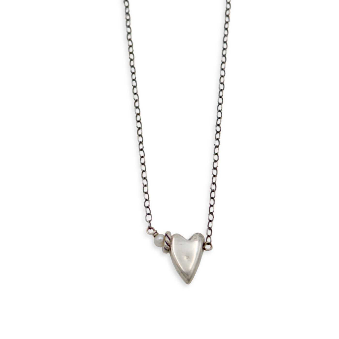 Small Puffy Heart Necklace