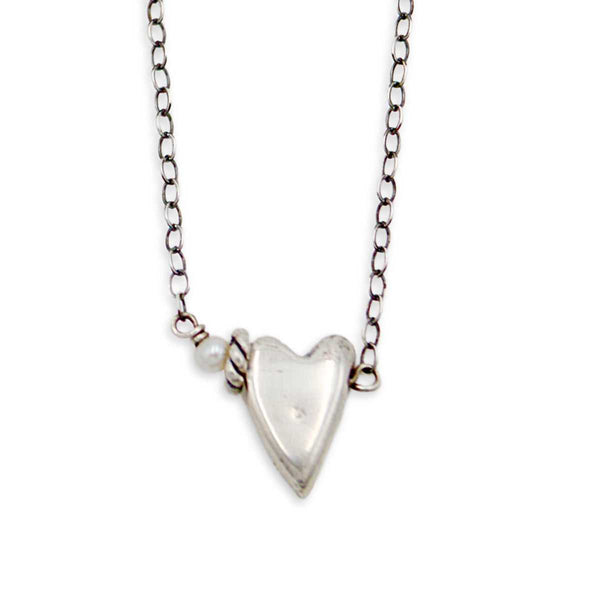 Small Puffy Heart Necklace