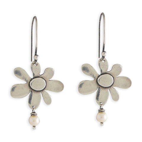 Spring Bloom Earrings with Pearl
